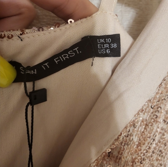 NWT Gold sequin dress - Picture 6 of 6